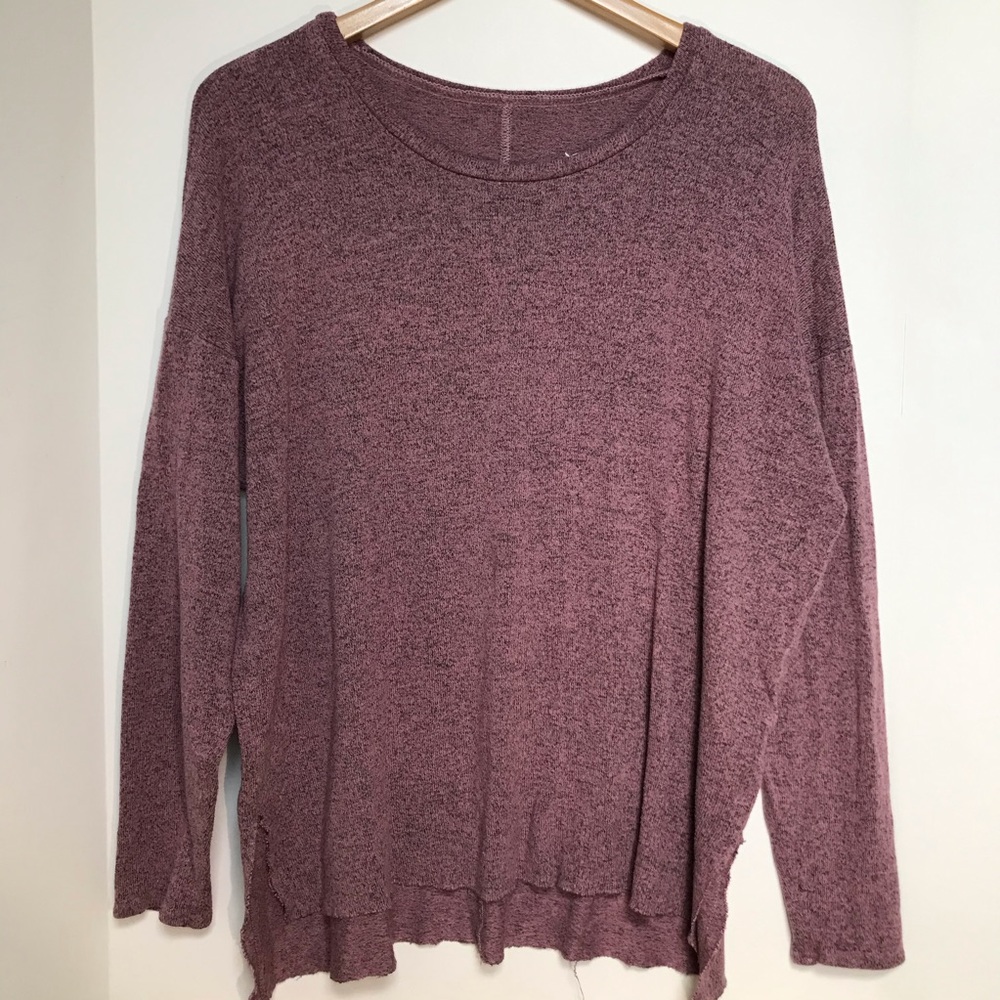 XL AE super soft plush long sleeve pink/purple